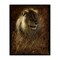 Stupell Industries Lion On Rustic Bark Canvas, design by Collin Bogle